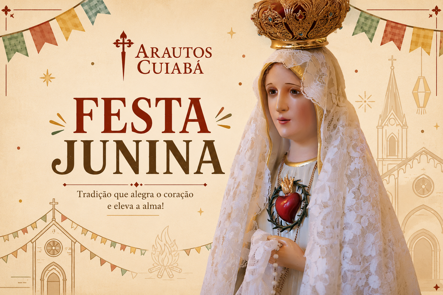Arte da Festa Junina dos Arautos Cuiaba